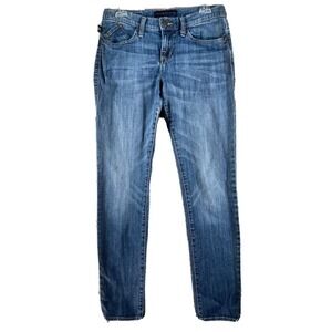 Rock & Republic Jeans Women's 8 Blue Stretch Denim‎  30x30  Distressed Mid Rise